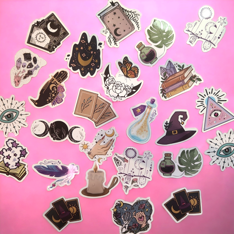 Witchy vibe stickers X10