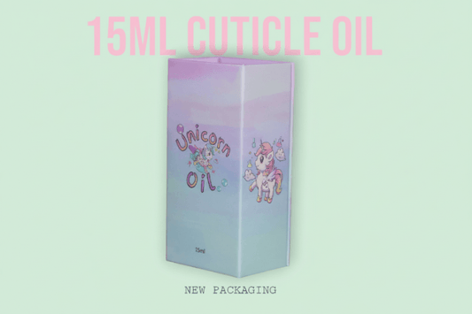 15ml Unicorn Cuticle Oil Box, Featuring  a magnetic close style gift box- Unicorn Lab