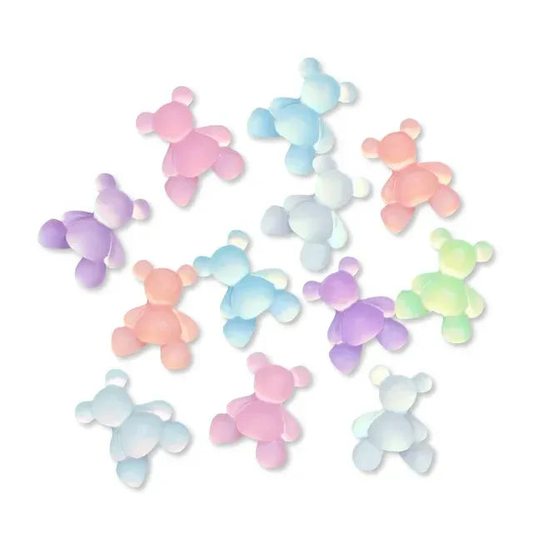 GLOW IN THE DARK BEAR CHARM x10 - Unicorn Lab
