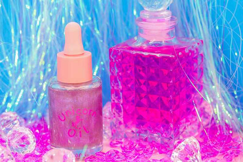 Sweet fantasy scented cuticle oil mini bottle with feminine aesthetic, hydrating nail serum