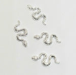 SILVER SNAKE CHARM X4