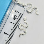 SILVER SNAKE CHARM X4