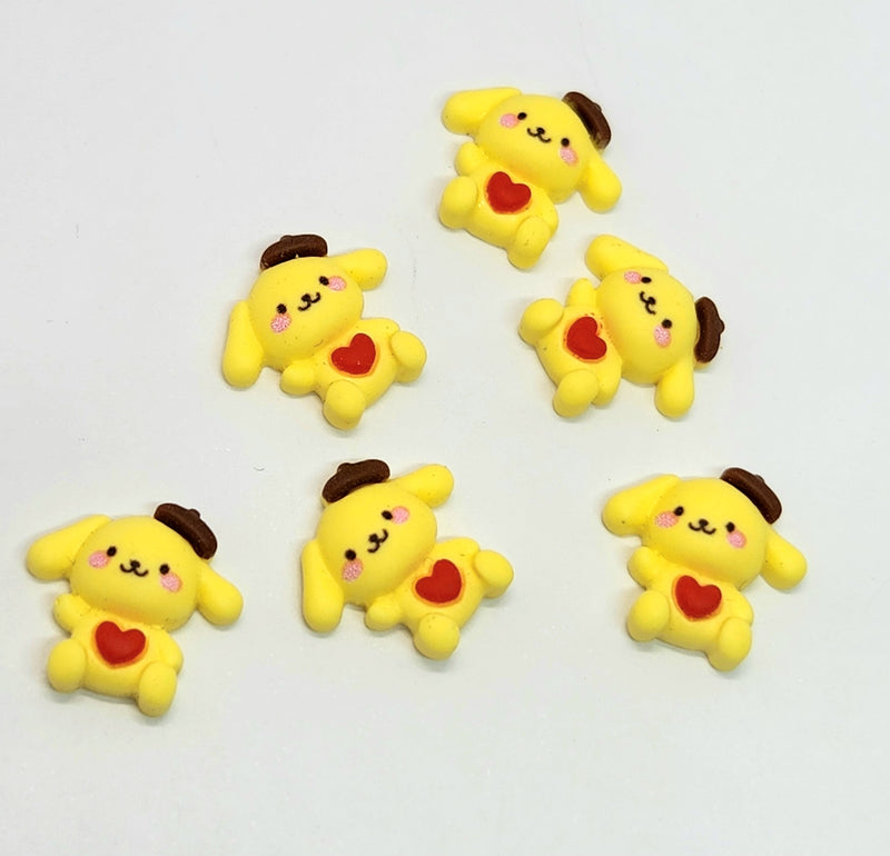 CARTOON PUPPY CHARM X6