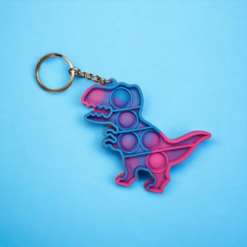 Dinosaur Poppit Keychain