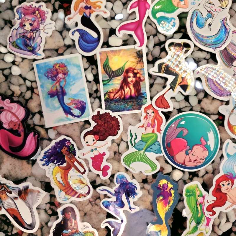 Mermaid stickers X10