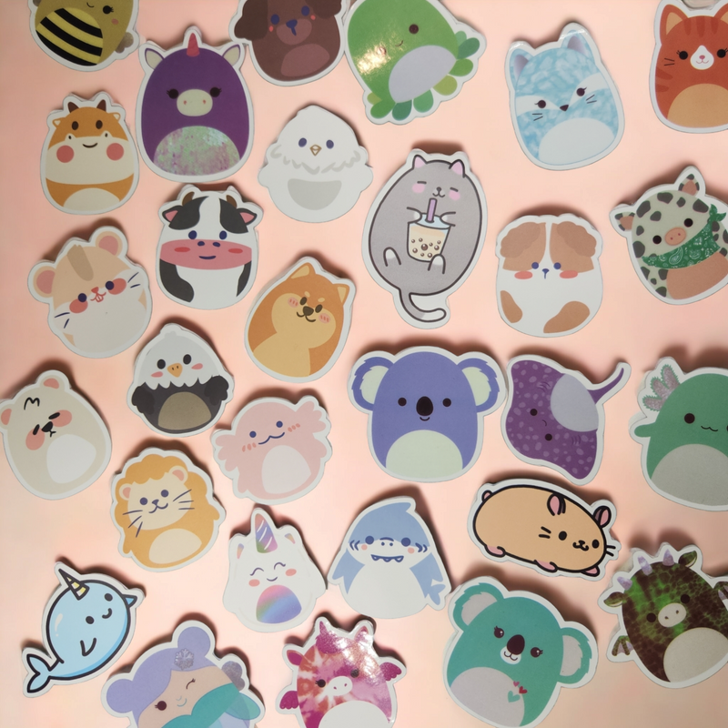 Plushie Squishmallow stickers X20
