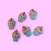 CAT CUPCAKE CHARM X6