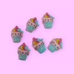 CAT CUPCAKE CHARM X6