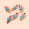 SPRINKLE ICE CREAM CHARM X6