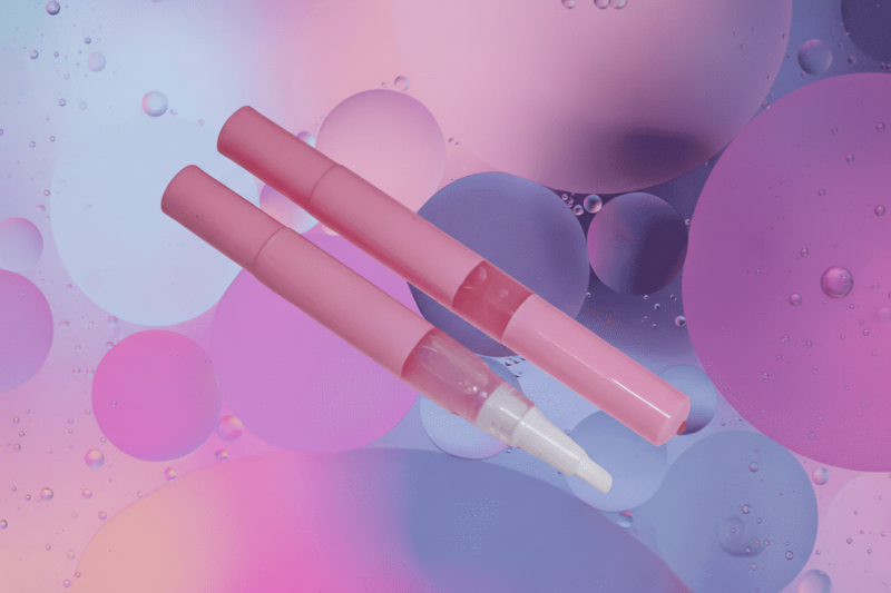 3ml twist cuticle oil pen of Bubblegum Grape Unicorn Cuticle Oil designed for professional salons.