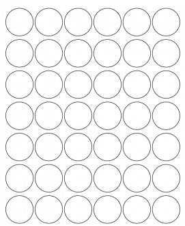 Custom 30mm round WLK label for 15ml glass bottle lid, gloss finish. 30mmx30m - 42 Per sheet 15ml - Unicorn Lab