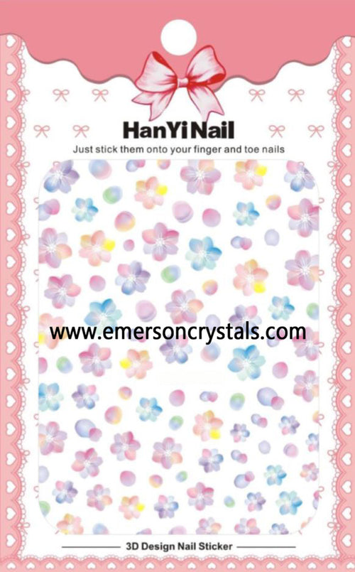 Nail Sticker - Design H15 - Emerson Crystals