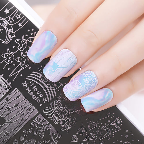 Stamping Plate - BPA06 Unicorns