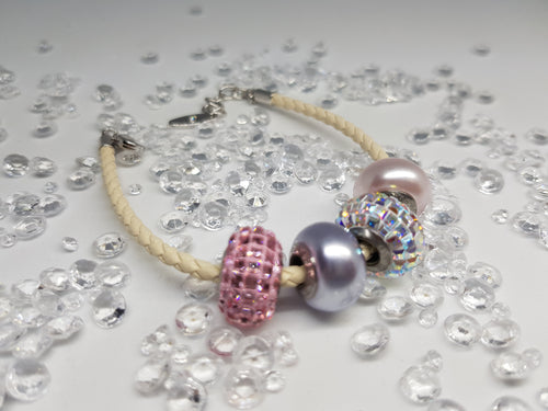 Swarovski beige Becharmed bracelet 150mm (180010) - Emerson Crystals