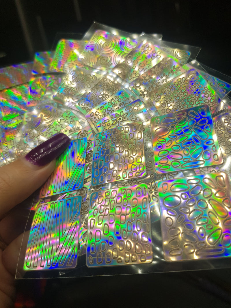 Holographic stickers (set of 12) - Emerson Crystals