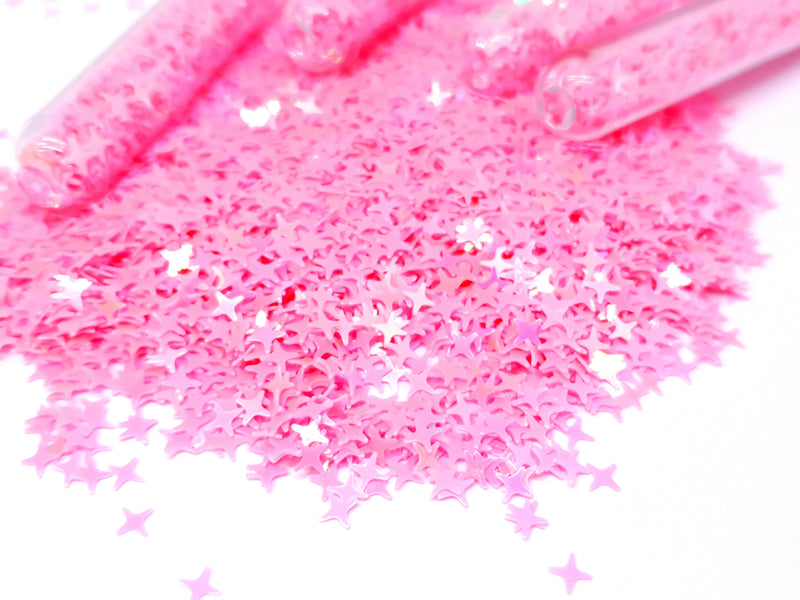 Light Pink Glitter Stars