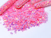 Iridescent Pink Glitter Stars