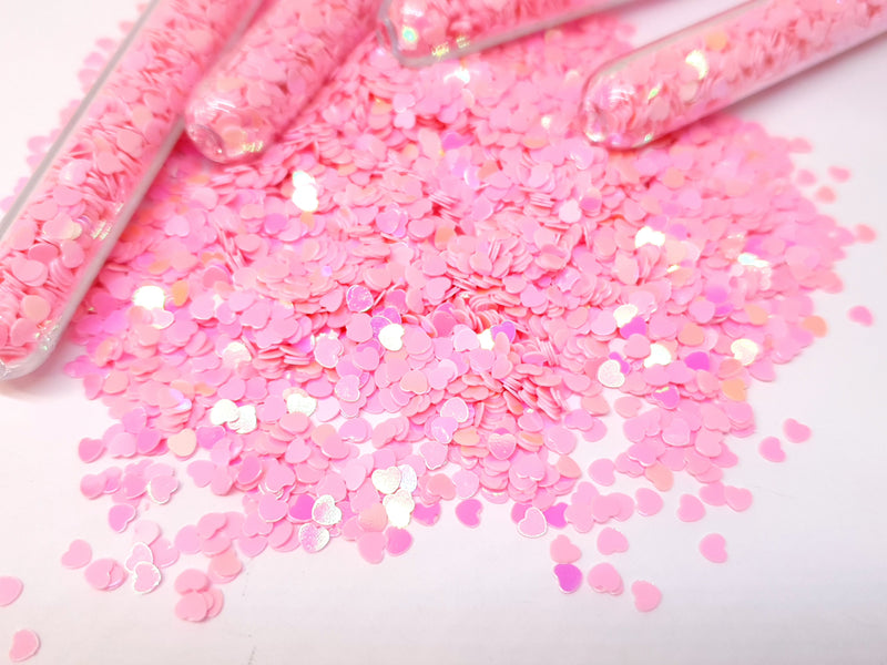 Pink Hearts Glitter