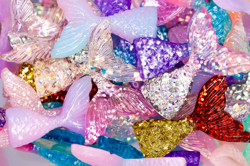 3D LARGE MERMAID CHARMS  x4
