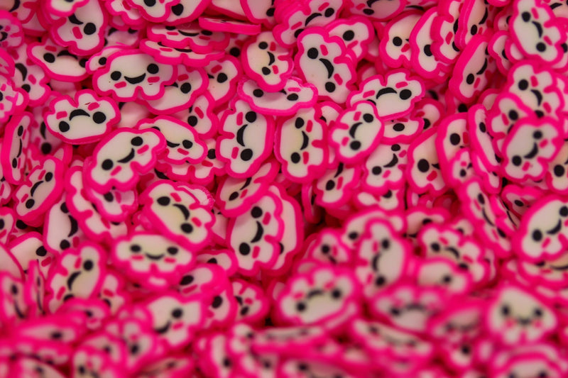 PINK CLOUDS FIMO PIECES