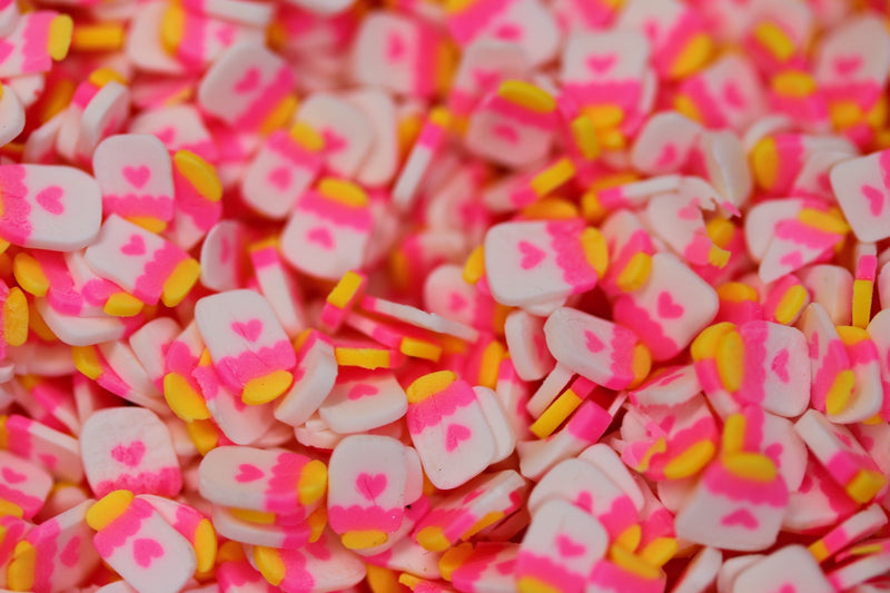 PINK ICE CREAM FIMO PIECES