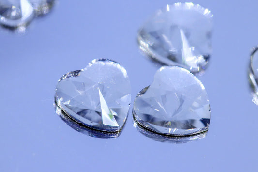 7mm Heart Flatback Rhinestones by Unicorn Lab - Unicorn Lab