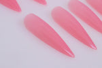 Long Pink Stiletto Tips