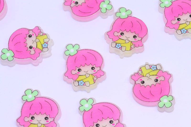 KAWAII GIRL CHARMS  x8