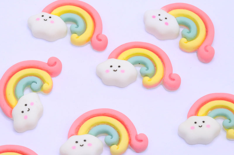 XL PASTEL RAINBOW CHARMS  x8