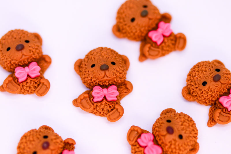 LARGE BEAR CHARM x8