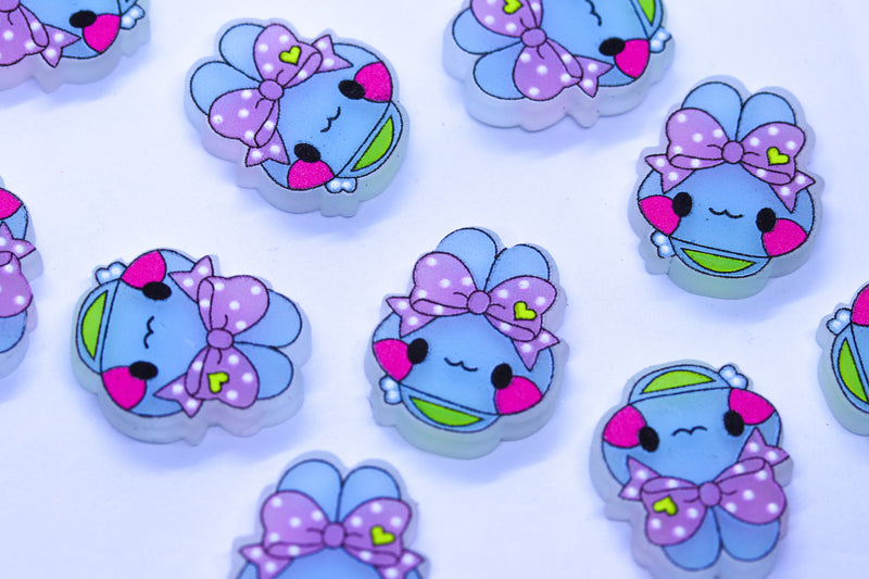 FLAT BUNNY CHARMS  x8