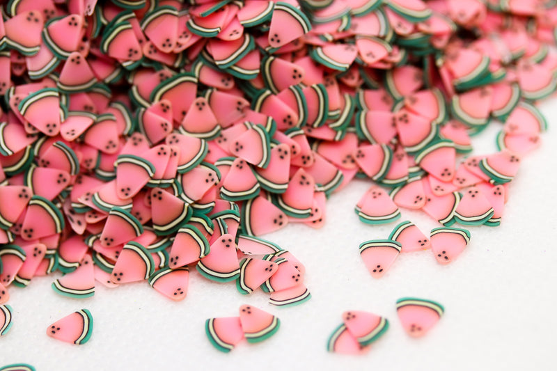 WATERMELON SLICE FIMO PIECES