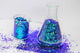 Peacock Shift Glitter - Blue Shift Glitter in Test Tube - Unicorn Lab