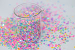 Pastel mix Glitter Hearts