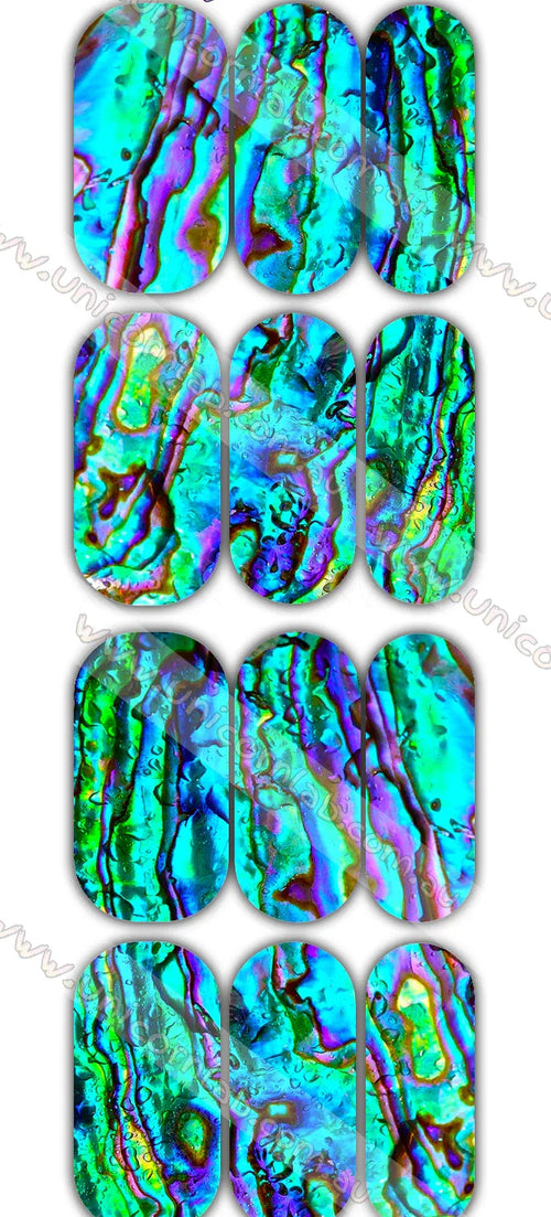 Abalone Shell Waterslide Decals - Unicorn Lab