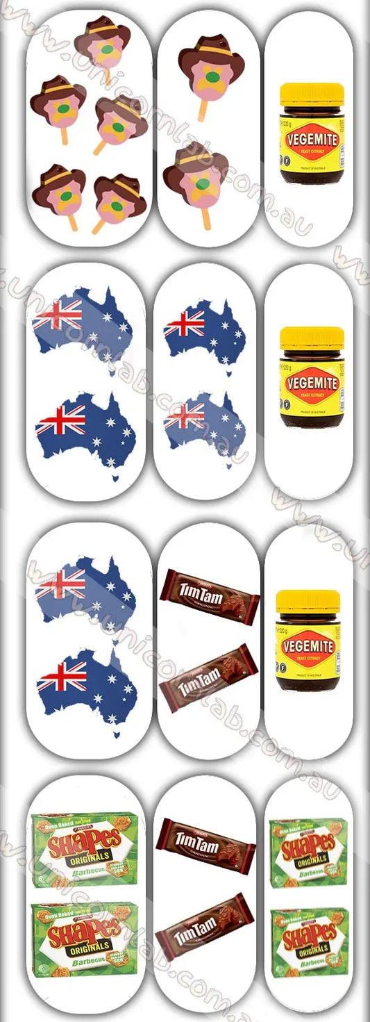 Aussie Icons Waterslide Decals - Unicorn Lab