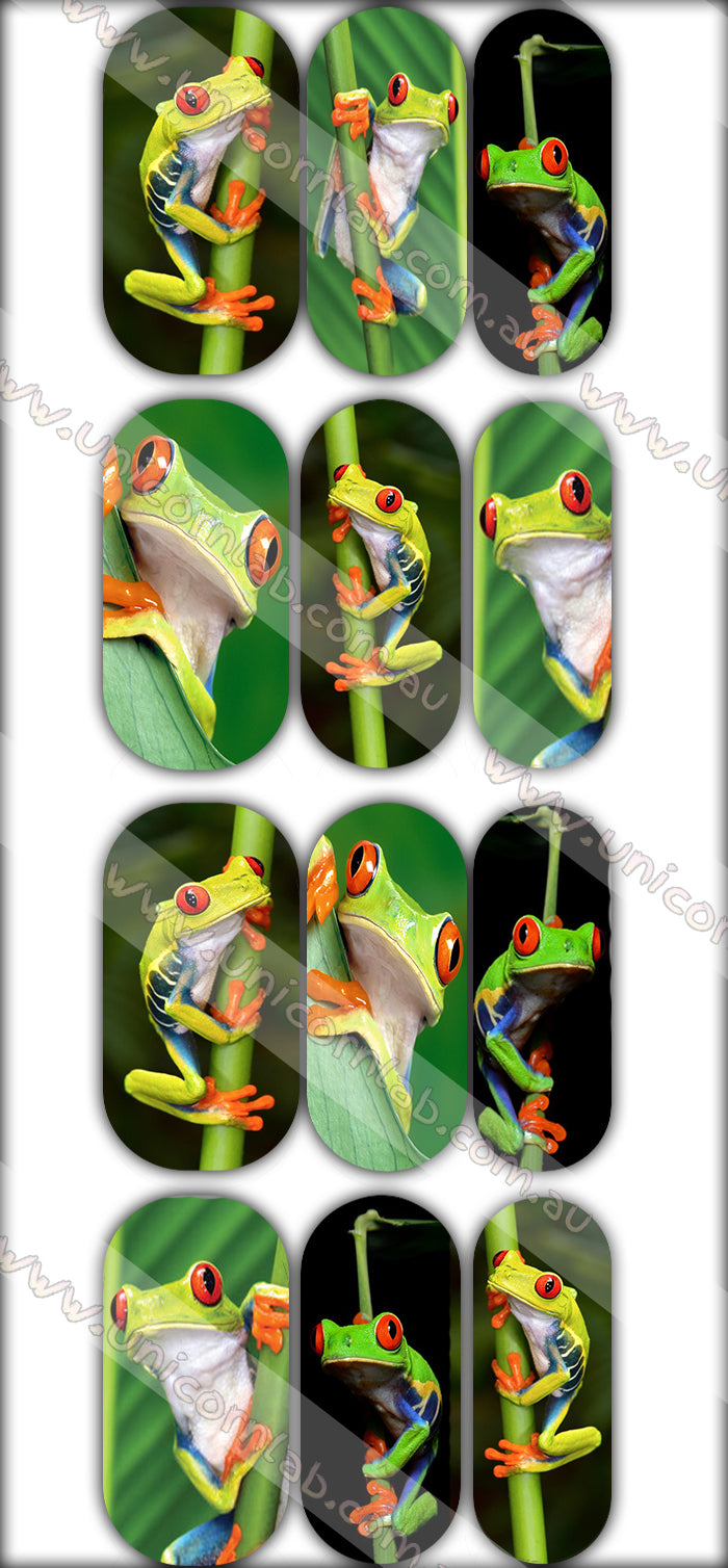 Frog Waterslide Decals - Emerson Crystals