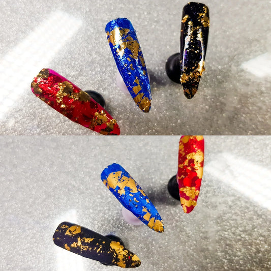 Volcano foil - red & gold - Unicorn Lab