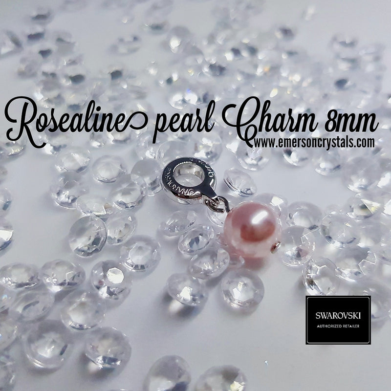 Roseline pearl Charm 8mm (87000) - Emerson Crystals