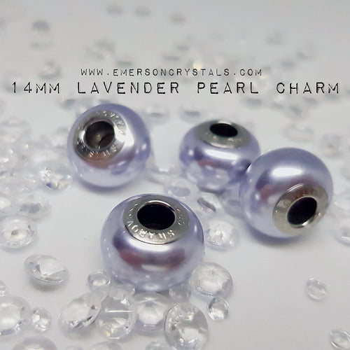 Lavender Pearl Charm (5890) - Emerson Crystals