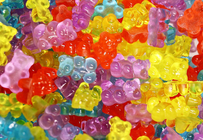 3D XL Gummy bear charms x 10