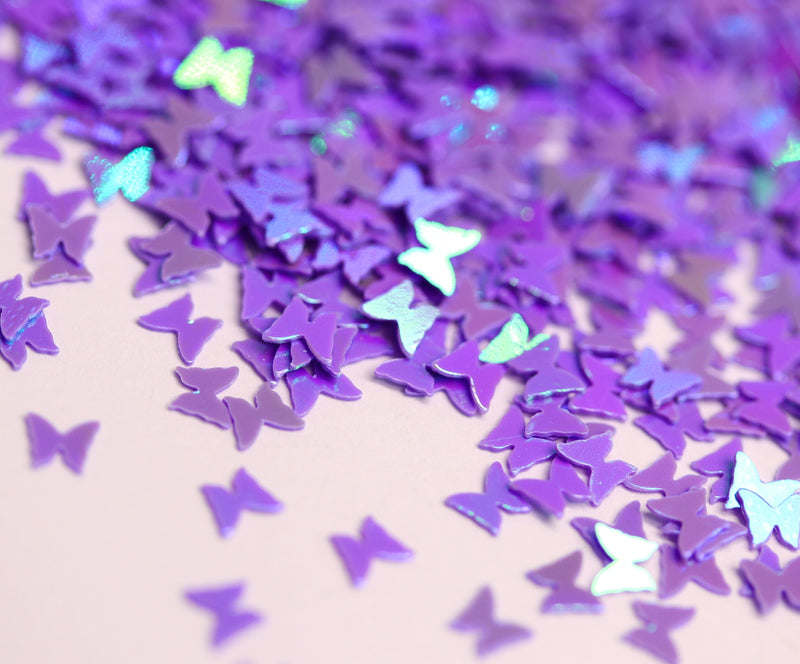 Purple Iridescent Butterfly Glitter