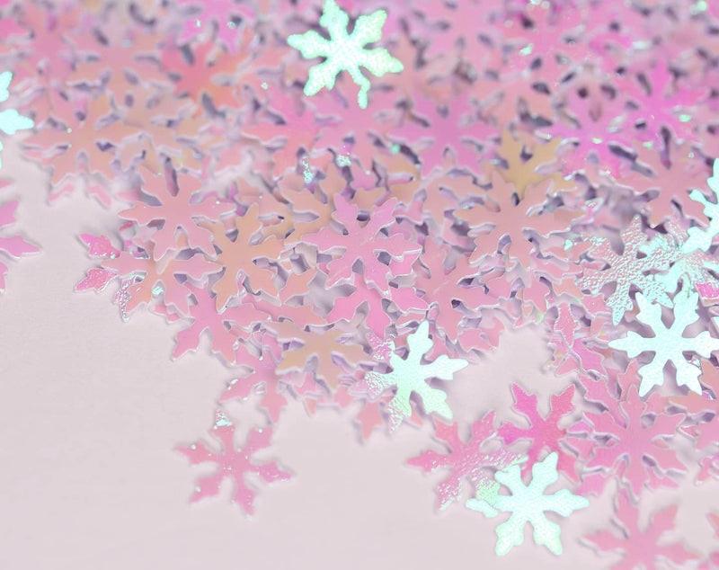 Large AB Iridescent Snowflake Glitter