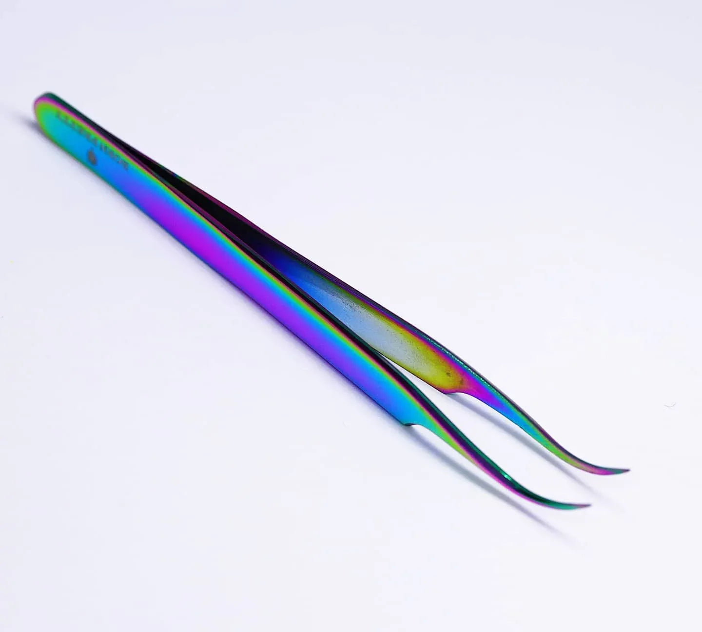 Rainbow Curved Tweezers - Unicorn Lab