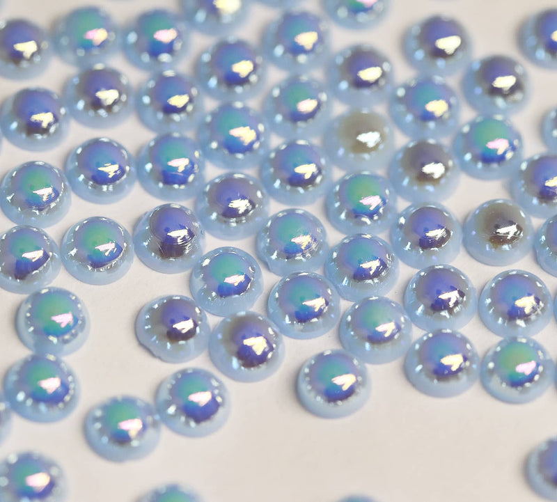 Blue Iridescent Pearl 4mm