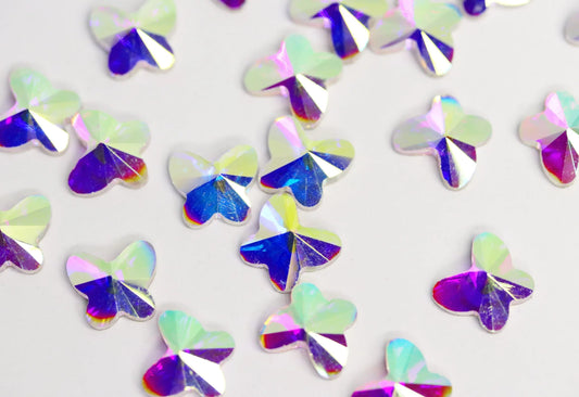 AB Butterfly 9mm (Unicorn Lab Rhinestones) - Unicorn Lab