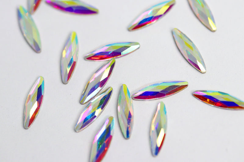 AB Long Marquise 11mm (Unicorn Lab Rhinestones)