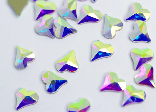 AB Heart flatback 6mm (Unicorn Lab Rhinestones) - Unicorn Lab