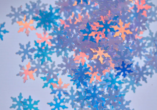 Large Iridescent Ice Snowflake Glitter - Unicorn Lab
