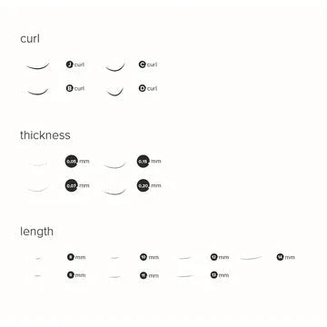 Jacky M C Curl Lashes - Natural Look & Limited Stock - Unicorn Lab